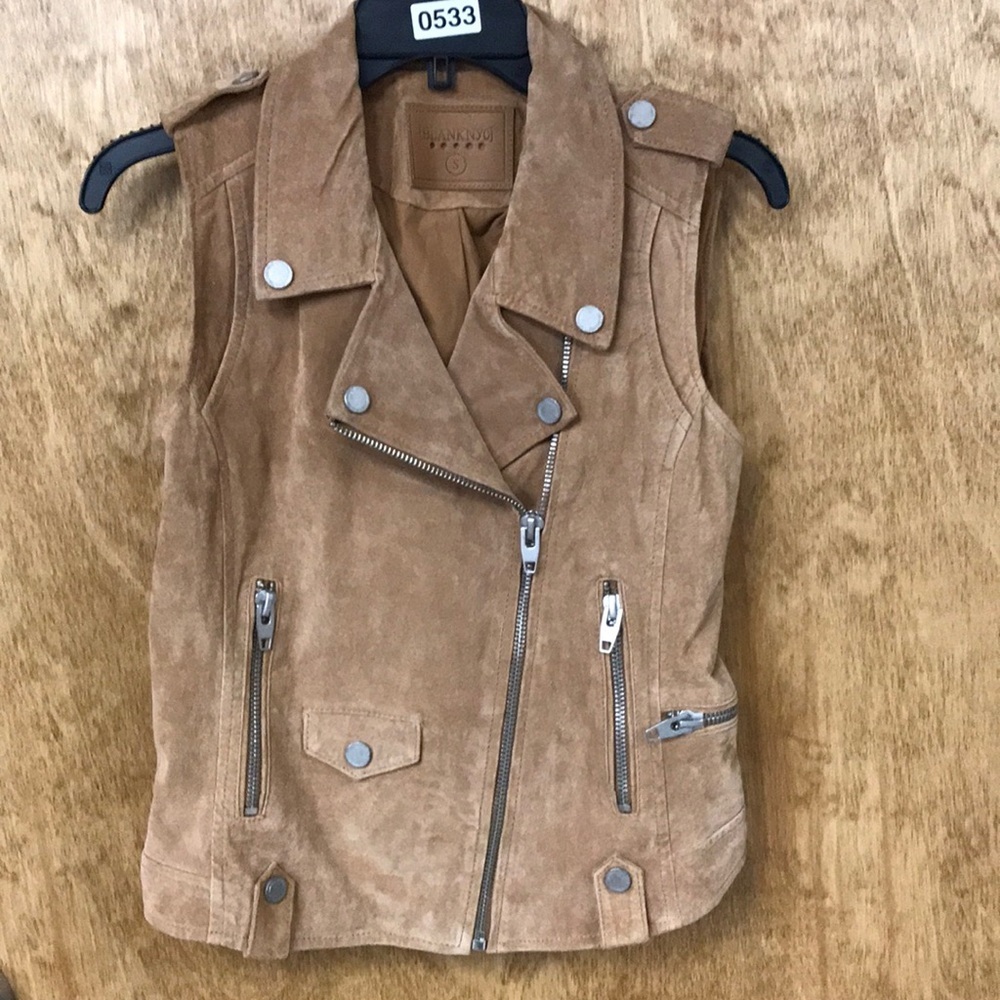 Blank NYC Leather Suede Vest